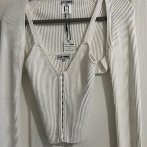 Fashion Nova Shrug Hook and Eye Sweater Set Size Small NWT